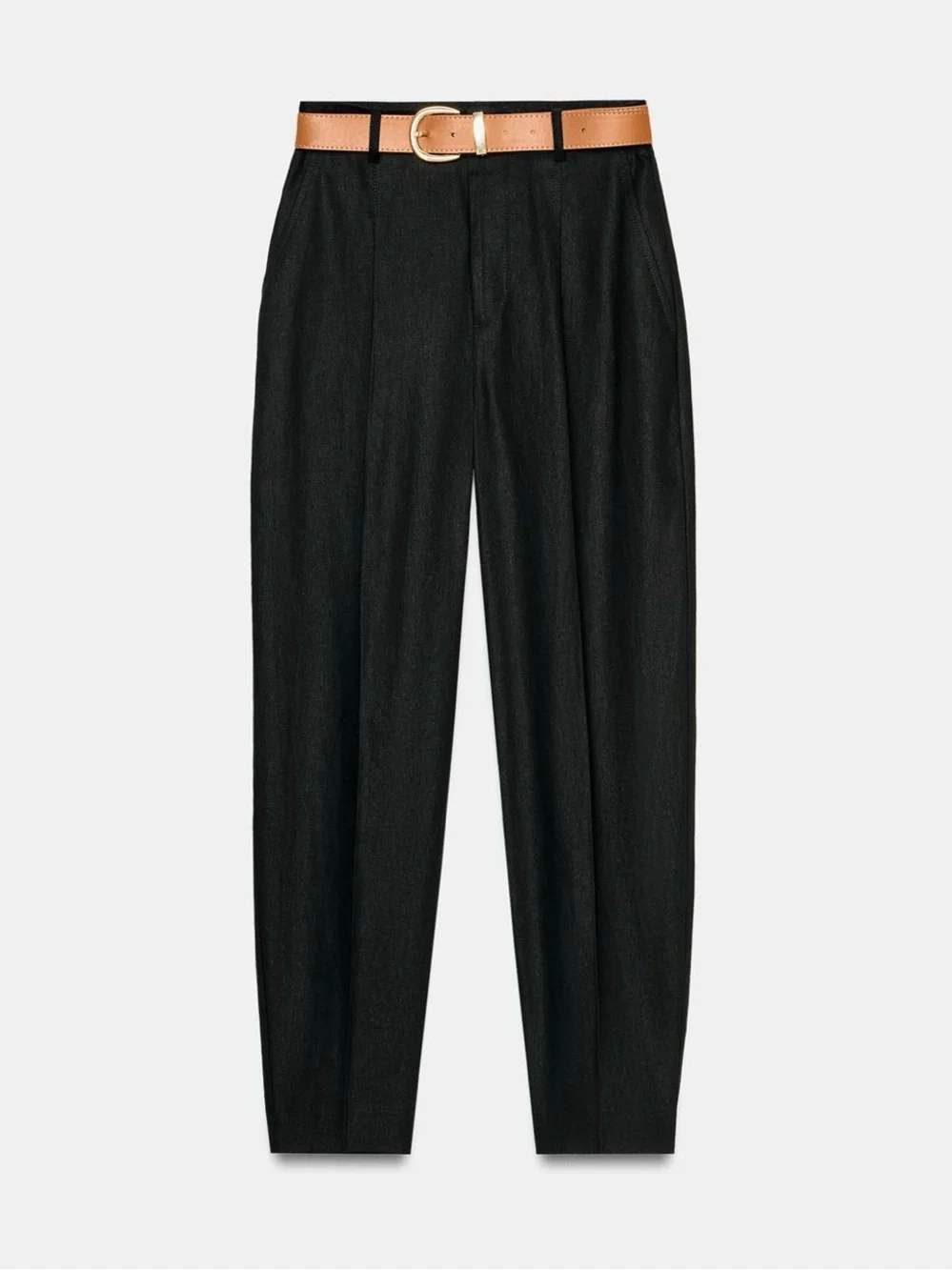 NWT - Zara Women Linen Pants with Belt - Super Trendy!
